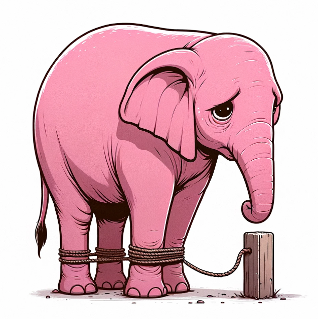 Elephant and the rope