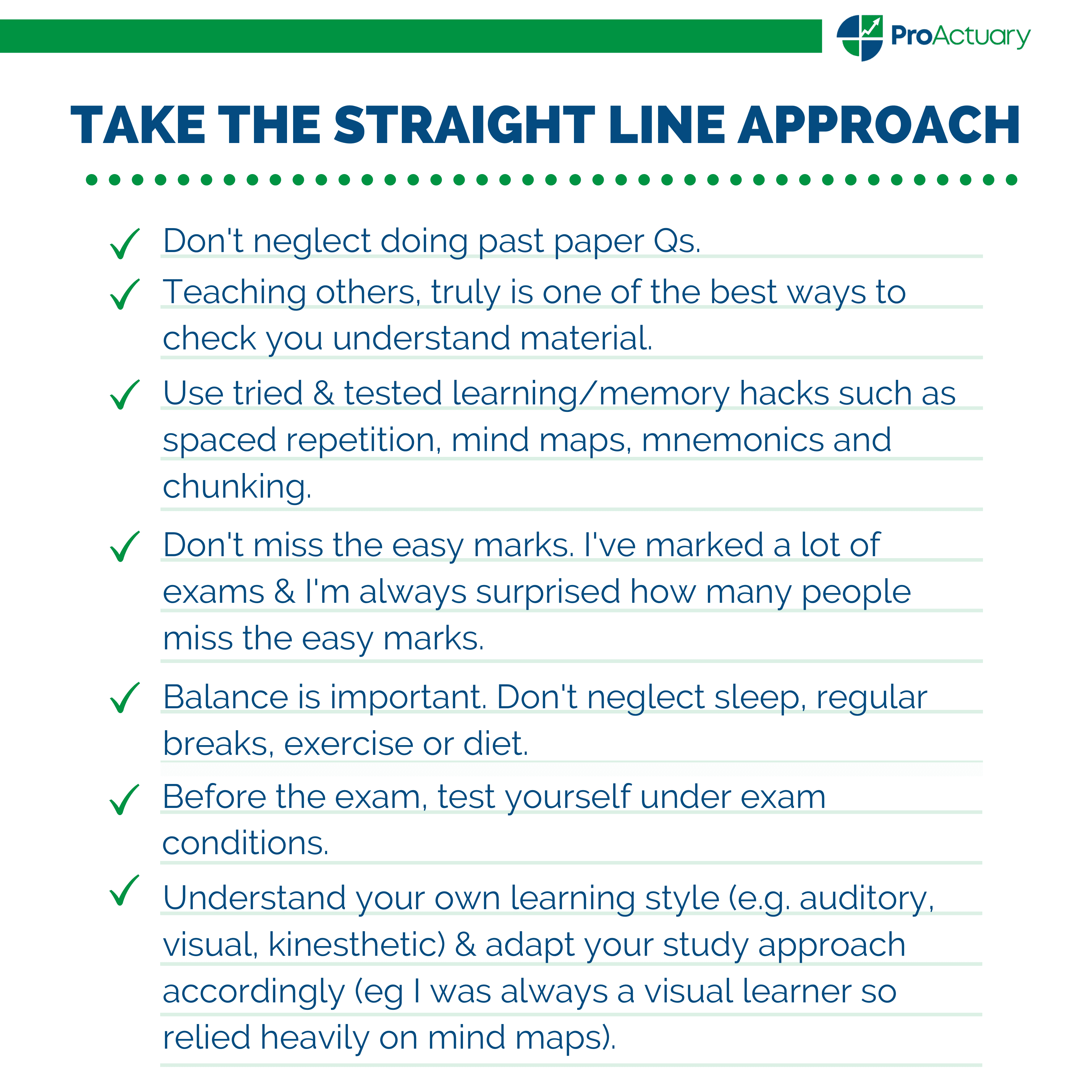 actuarial exam the straight line approach