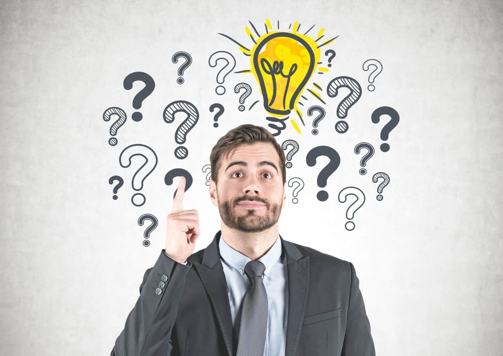 actuarial professional looking upwards choosing the startup idea